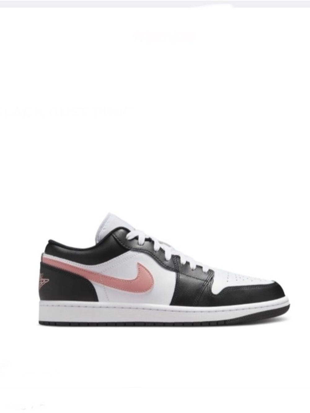 Nike Men’s Low-Top Sneaker in White, Black & Pink